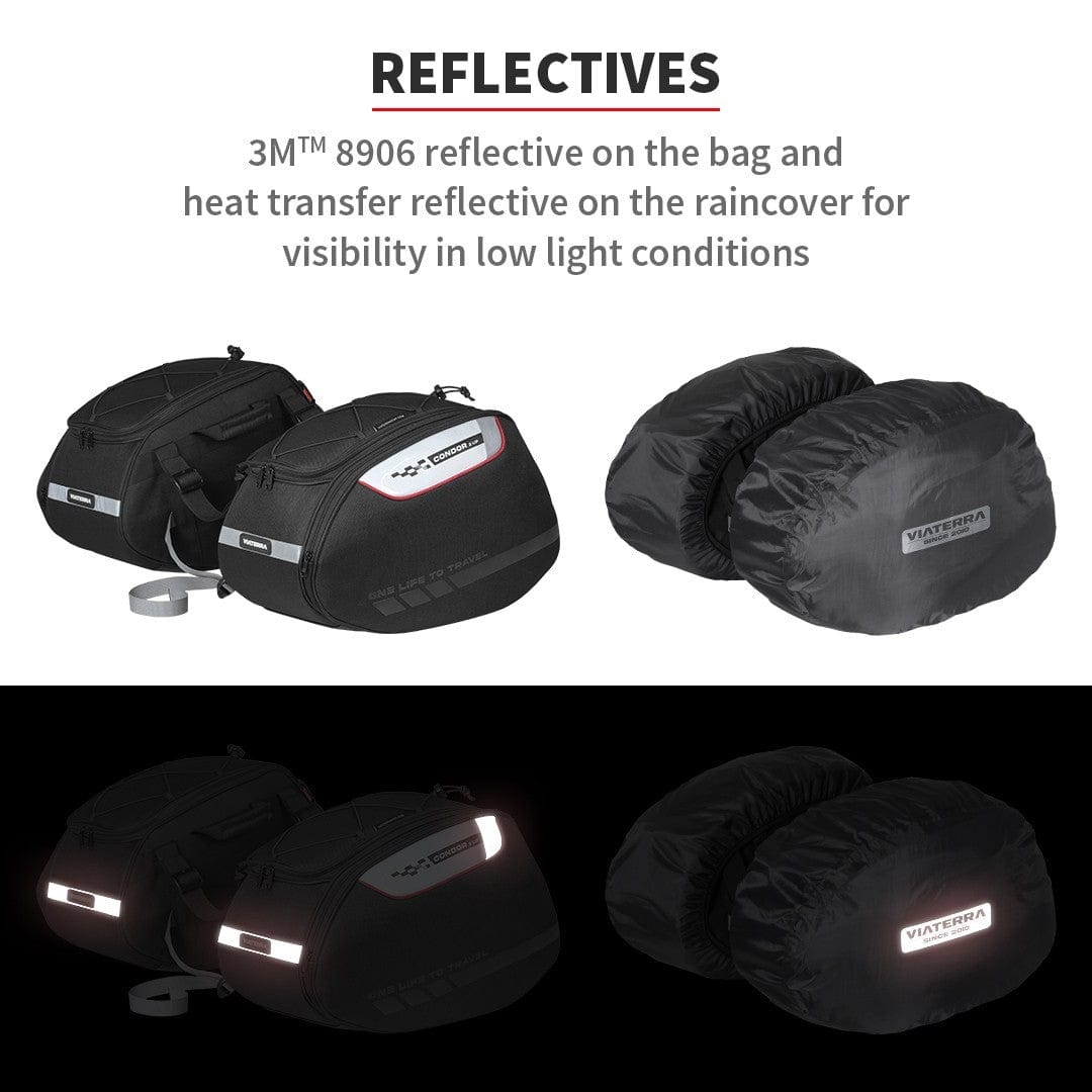 Destination Moto ViaTerra CONDOR 2UP 100% WATERPROOF SADDLEBAGS
