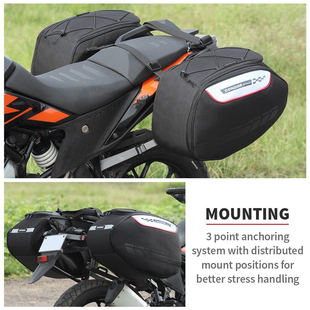 Destination Moto ViaTerra CONDOR SOLO 100% WATERPROOF SADDLEBAGS